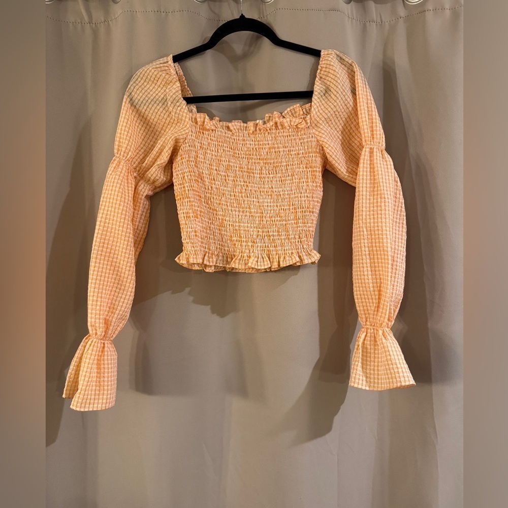 Lush  Orange Crop Top